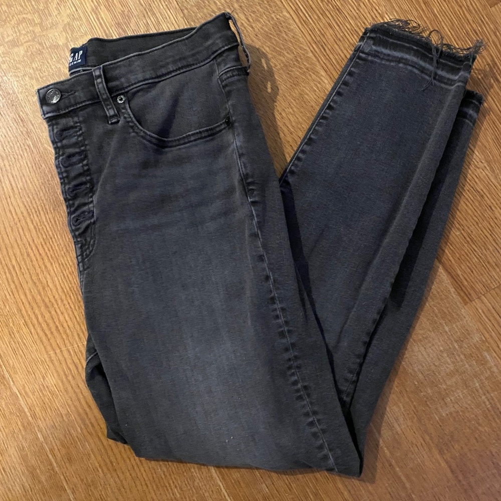 GAP Washed Black Skinny Jeans